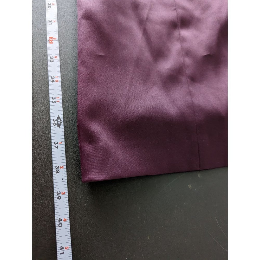 Evan Picone Women's Sleeveless Ruched Purple Dress Size 6 Office Career Date - Picture 8 of 9